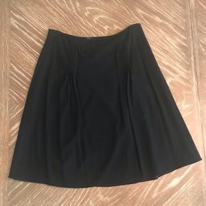 Calvin Klein Black Suit Skirt with Pleats